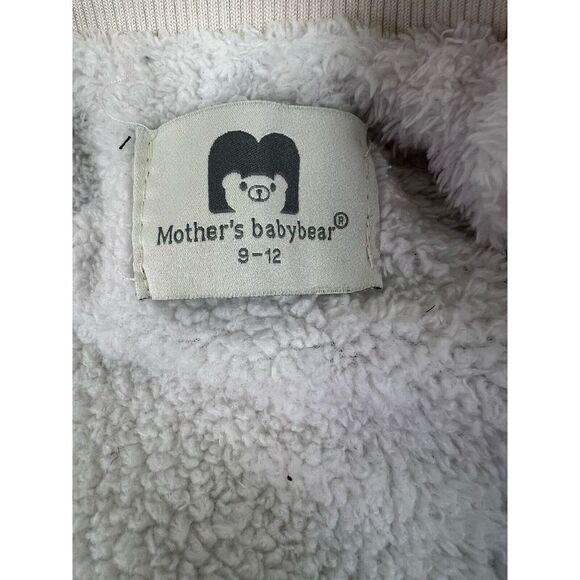Mothers's Bear Quilted Puffer Snowsuit One Piece Fleece Lined Baby sz 9-12 mo - Picture 4 of 5